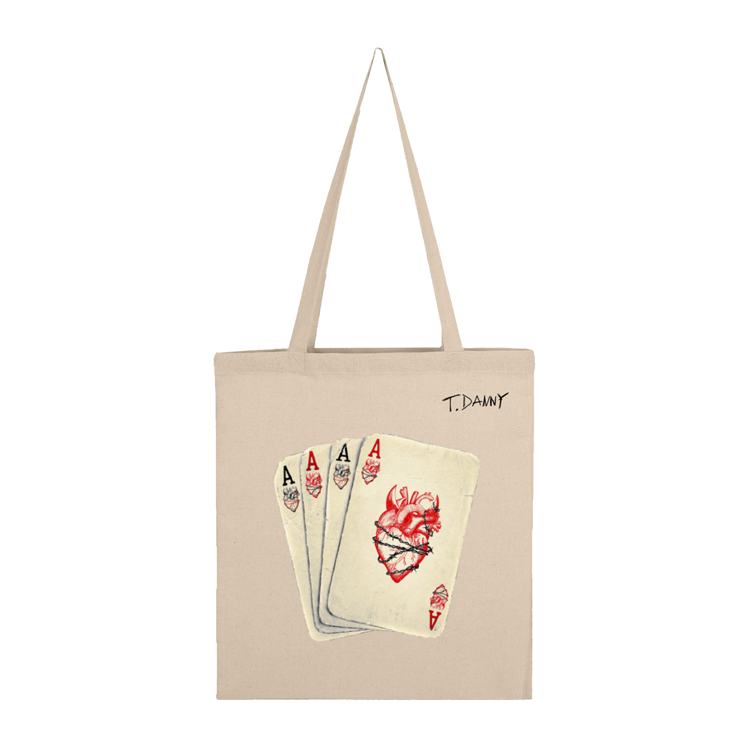 Szívtipró natúr totebag